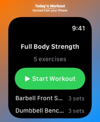 Today's Workout